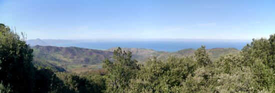 Blick in Richtung Palermo von Gibilmanna