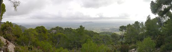 Blick auf Moscari, nahe des Aussichtspunktes